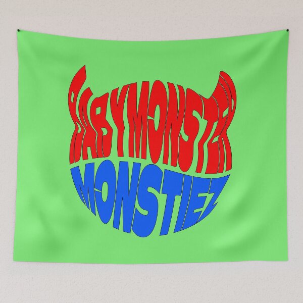 Item preview, Babymonster x Monstiez logo Red&Blue ver. kpop designed and sold by ShiroHero.