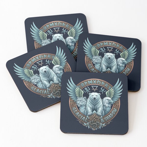 Item preview, Glacial & Shadow – Mythical Animal Emblem designed and sold by Dogandesighn.
