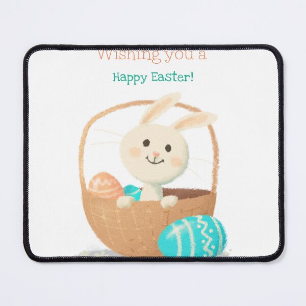 Item preview, Wishing You A Happy Easter! Happy Easter!✨#easter #happyeaster #bunny #rabbit #basket #eggs designed and sold by Fanybany.
