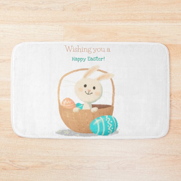 Item preview, Wishing You A Happy Easter! Happy Easter!✨#easter #happyeaster #bunny #rabbit #basket #eggs designed and sold by Fanybany.