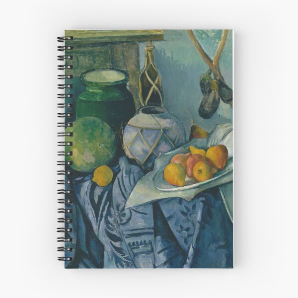 Item preview, Still Life With a Ginger Jar and Eggplants by Paul Cézanne: Post-Impressionist Art Print designed and sold by artofuniverse.