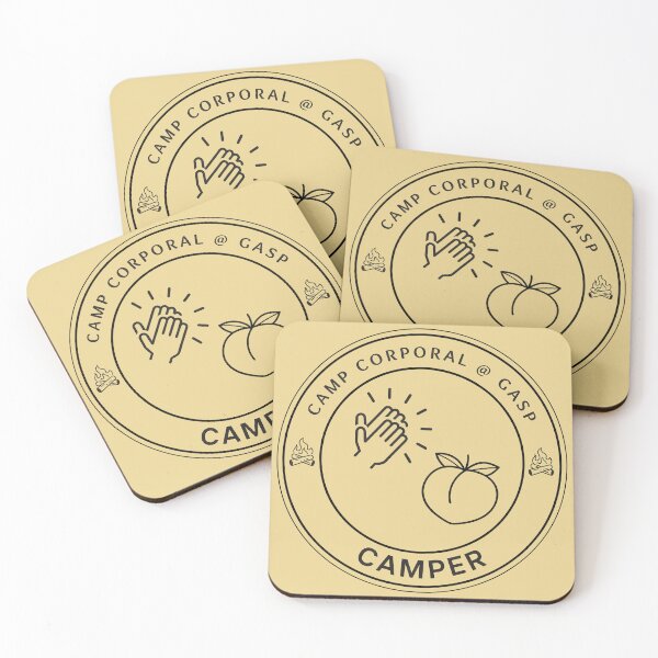 Item preview, Camp Corporal Camper T-Shirt – Vintage Summer Camp Badge Graphic Tee designed and sold by STAATI.