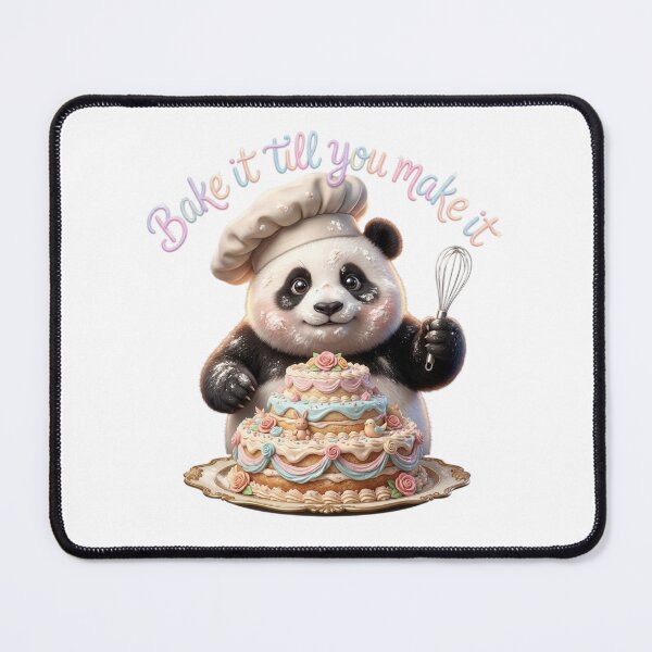 Item preview, Bake It Till You Make It - Funny Panda Pastry Chef designed and sold by jo-e-basta.