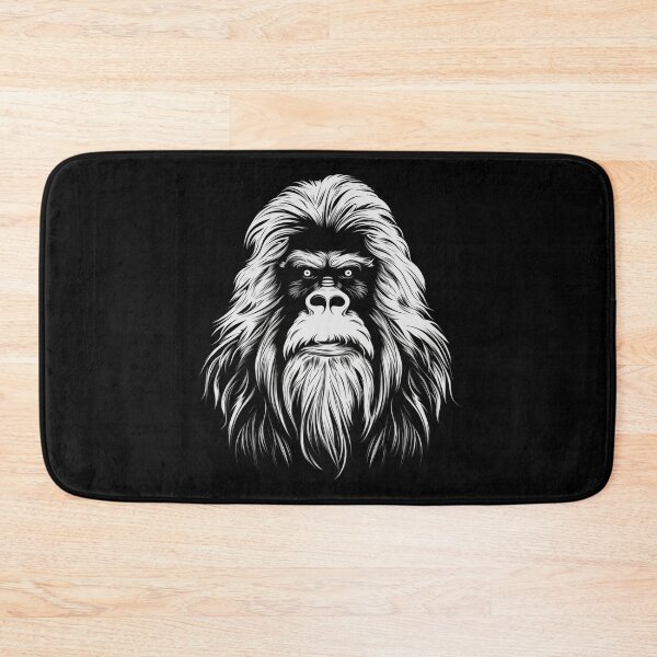Item preview, Bigfoot Sasquatch Head, Bigfoot Mugshot, Simplistic Bigfoot Sasquatch Design designed and sold by BriAngelaBubbleDesigns.