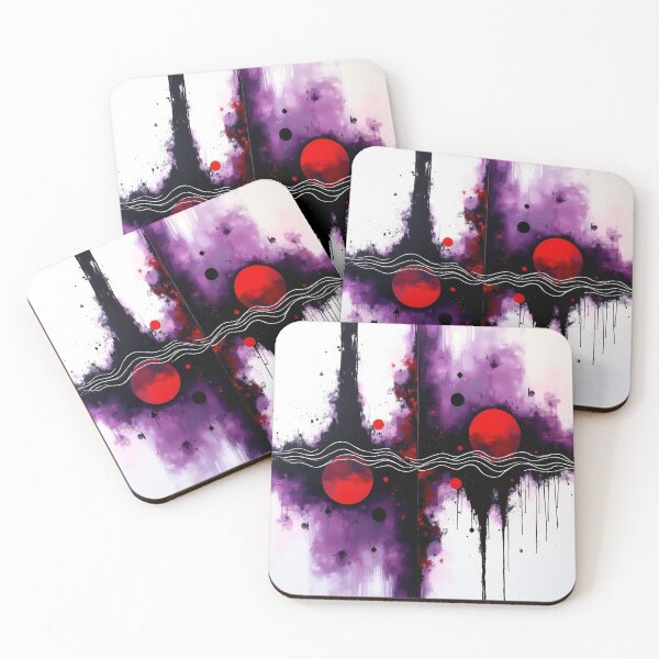Item preview, parallel energy colorful circular drip style abstract design designed and sold by SmashingDeals.