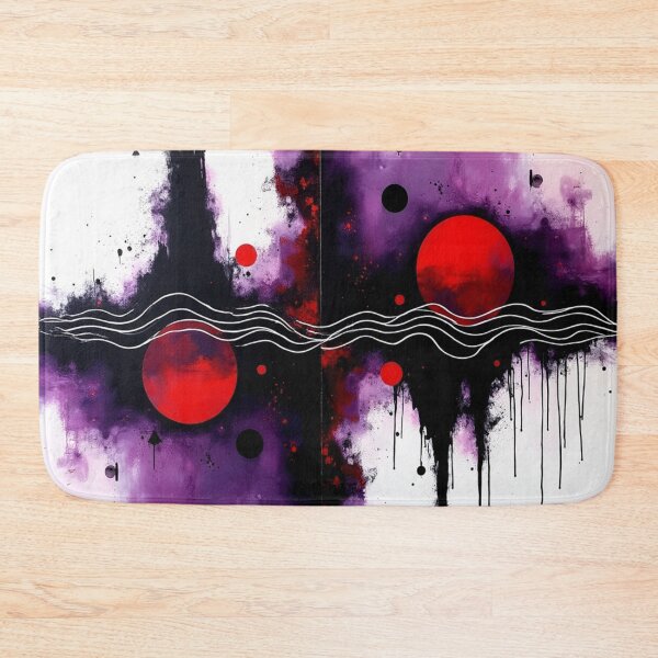 Item preview, parallel energy colorful circular drip style abstract design designed and sold by SmashingDeals.