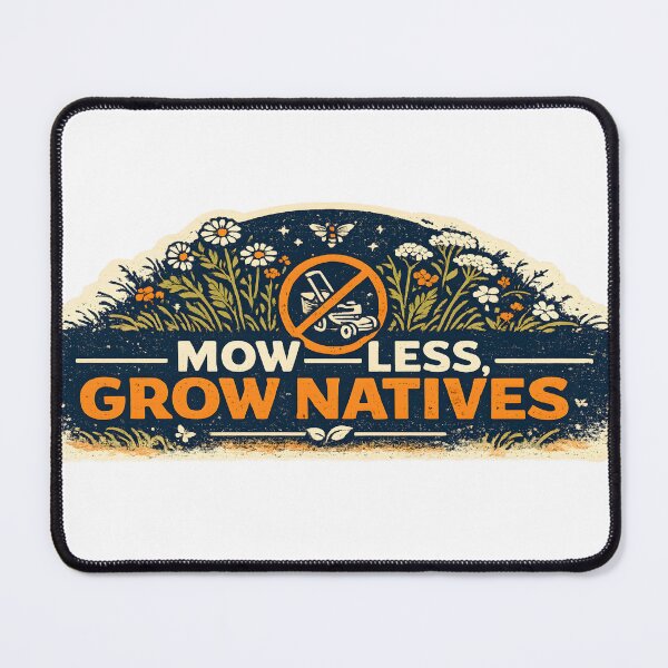 Item preview, Mow Less Grow Natives designed and sold by Robot Casual.