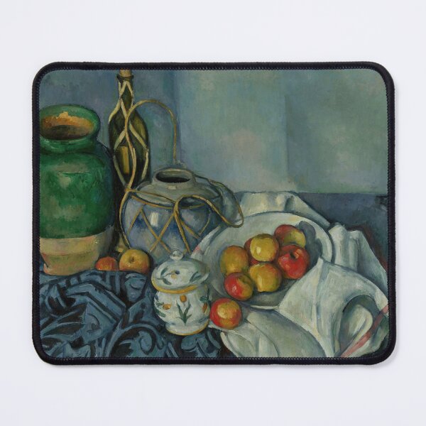 Item preview, Still Life With Apples by Paul Cézanne: Post Impressionist Fine Art Print designed and sold by artofuniverse.