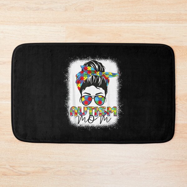 Item preview, Autism Mom Life Messy Bun Bleached Mothers Day Autism Mom designed and sold by Cheesymatiion.