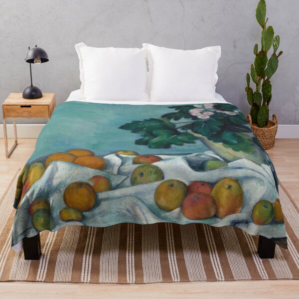 Item preview, Still Life With Apples and a Pot of Primroses by Paul Cézanne: Post-Impressionist Art Print designed and sold by artofuniverse.