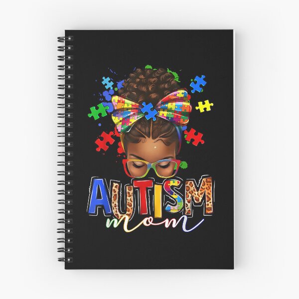 Item preview, Autism Mom Messy Bun Black Women Autism Awareness Puzzle designed and sold by Cheesymatiion.