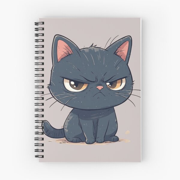Item preview,  Grumpy Black Cat Emoji designed and sold by sanorastyle.