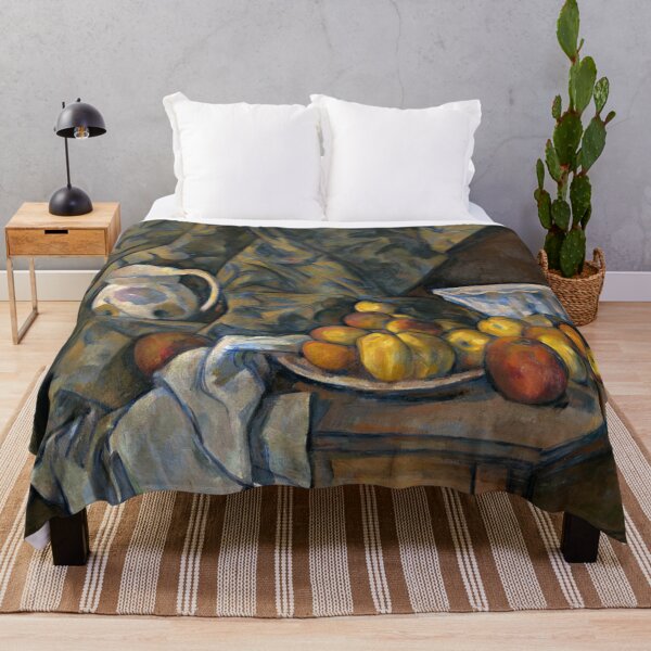 Item preview, Still Life With Apples and Peaches by Paul Cézanne: Post Impressionist Art Print designed and sold by artofuniverse.