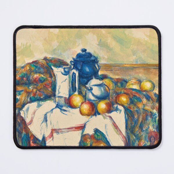 Item preview, Still Life With Blue Pot by Paul Cézanne: Post Impressionist Fine Art Print designed and sold by artofuniverse.