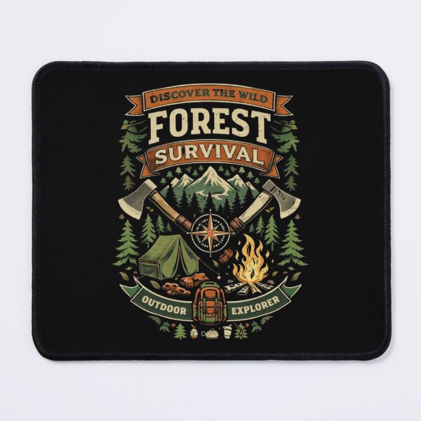 Item preview, Forest Survival – Outdoor Explorer Emblem designed and sold by Dogandesighn.