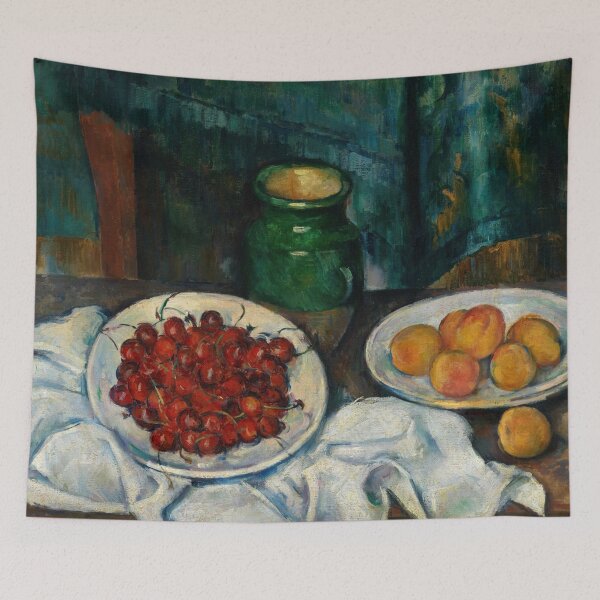 Item preview, Still Life With Cherries and Peaches by Paul Cézanne: Post Impressionist Poster designed and sold by artofuniverse.