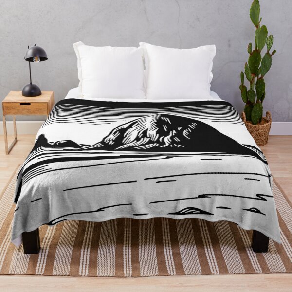 Item preview, Cannon Beach Oregon Black and White Art designed and sold by Stripe Wall Studio.