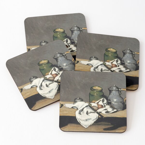 Item preview, Still Life With Kettle by Paul Cézanne: Post Impressionist Kitchen Art designed and sold by artofuniverse.