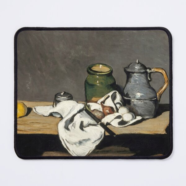 Item preview, Still Life With Kettle by Paul Cézanne: Post Impressionist Kitchen Art designed and sold by artofuniverse.