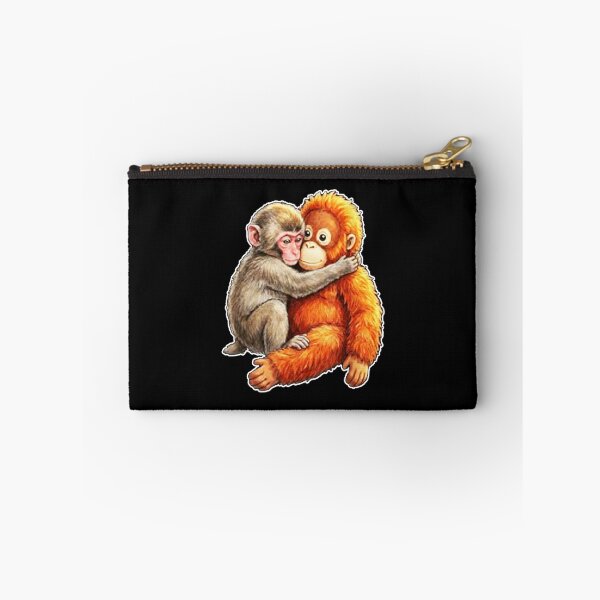 Item preview, Baby Macaque Hugging Plush Cute Monkey Monkey Punch  designed and sold by CallDesign.