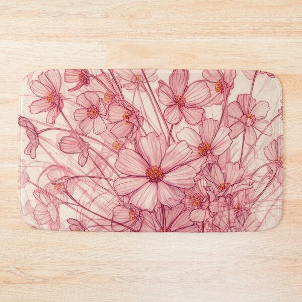 Item preview, Pink Cosmos Flowers - Pattern 4 designed and sold by AlinaSCorner.
