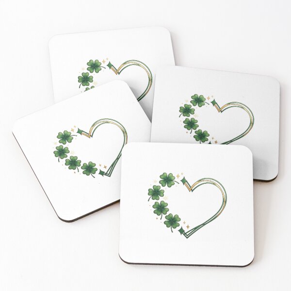 Item preview, Shamrock Heart Wreath - Lucky Clover Aesthetic - St. Patrick's Day designed and sold by HBDStudio.