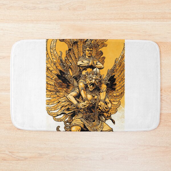 Item preview, gold line art barong bali digital art illustration designed and sold by sabartgunpla.