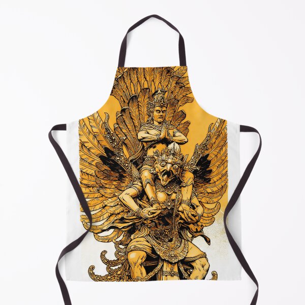 Item preview, gold line art barong bali digital art illustration designed and sold by sabartgunpla.