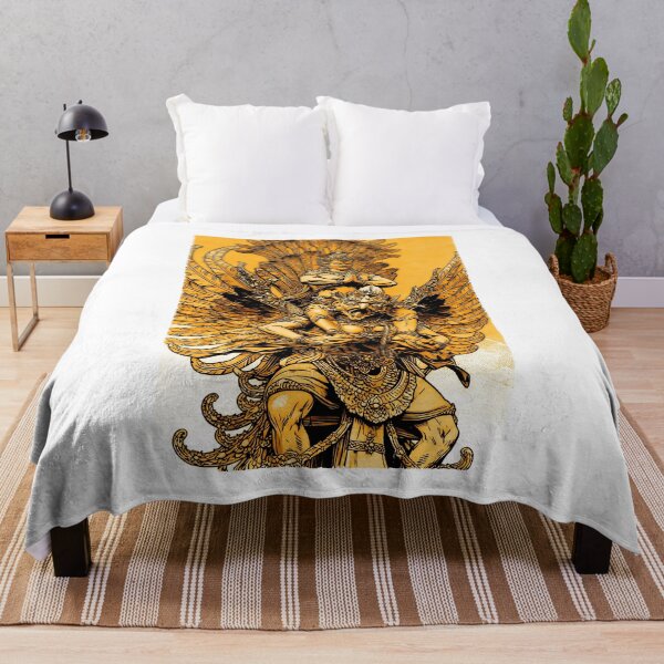 Item preview, gold line art barong bali digital art illustration designed and sold by sabartgunpla.