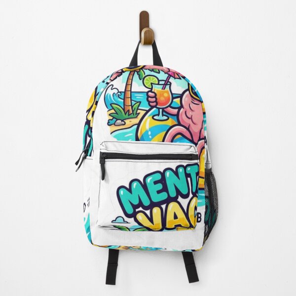 Item preview, Mentally on Vacation - Funny Brain Summer Beach Sticker designed and sold by WildSays.