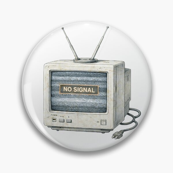 Item preview, Retro CRT Monitor – No Signal Sticker Illustration designed and sold by Felixuss.