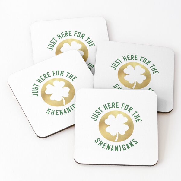 Item preview, ust Here For The Shenanigans - Funny St. Patrick's Day Logo designed and sold by HBDStudio.