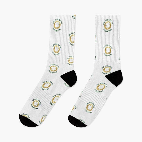 Item preview, ust Here For The Shenanigans - Funny St. Patrick's Day Logo designed and sold by HBDStudio.