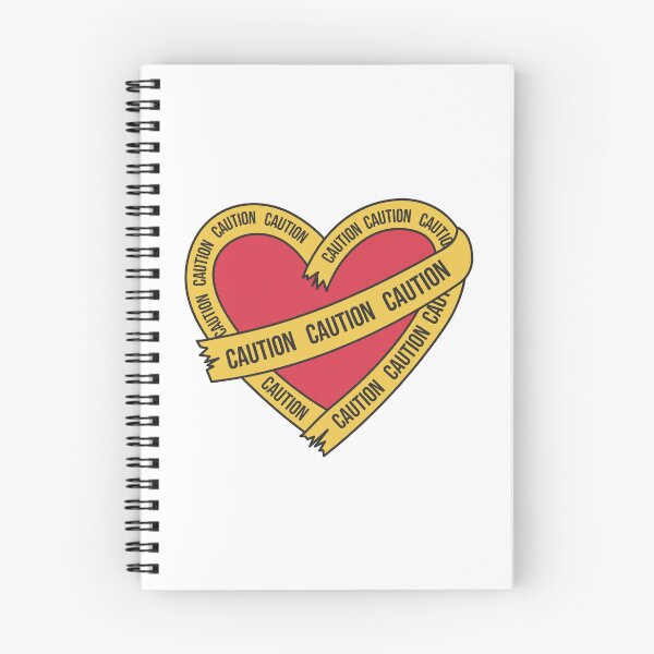 Item preview, Caution Tape Heart - Warning Graphic Art designed and sold by Ram94.