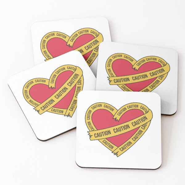 Item preview, Caution Tape Heart - Warning Graphic Art designed and sold by Ram94.