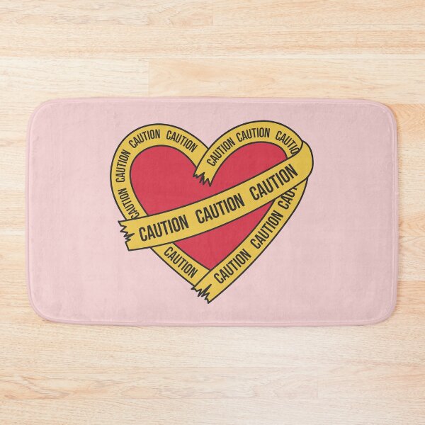 Item preview, Caution Tape Heart - Warning Graphic Art designed and sold by Ram94.