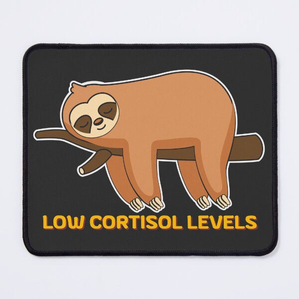 Item preview, Low Cortisol Levels Funny Sloth – Chill Sloth Relaxation Humor Design designed and sold by ArcticFoxStudio.