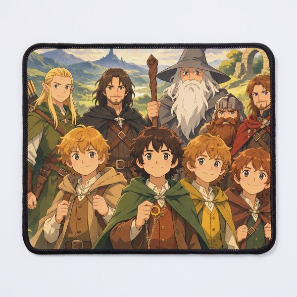 Item preview, Epic Fantasy Fellowship Adventure – Cozy Anime Style Quest Party Illustration designed and sold by MovieBuffs3000.