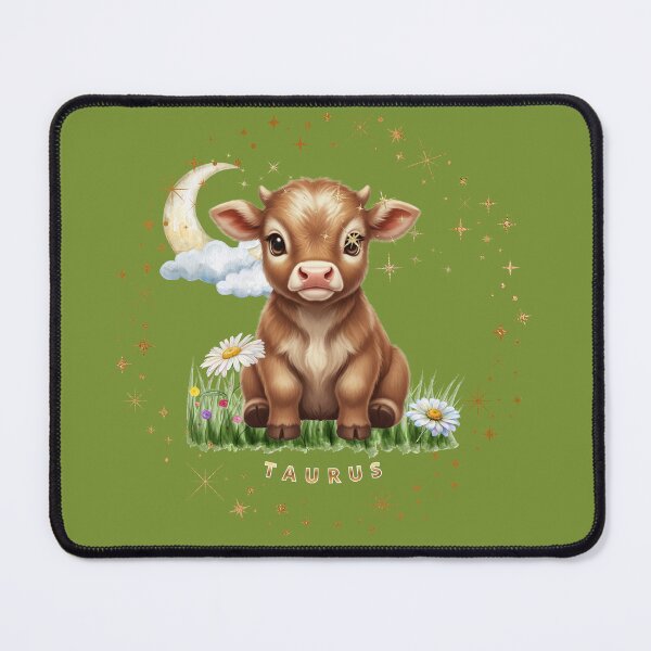 Item preview, Cute Taurus Zodiac Bull Wall Art - Kids Astrology Animal Dekor designed and sold by EnlightArt.