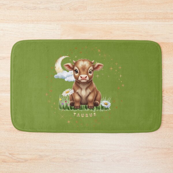 Item preview, Cute Taurus Zodiac Bull Wall Art - Kids Astrology Animal Dekor designed and sold by EnlightArt.