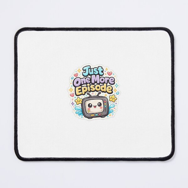 Item preview, Just One More Episode Kawaii TV Sticker designed and sold by margin white.