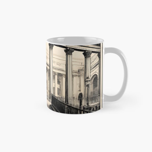 Item preview, Old Soane Bank Of England London - Demolished 1920s | Duotone Risograph Art designed and sold by WAUZ.