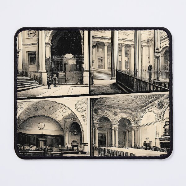 Item preview, Old Soane Bank Of England London - Demolished 1920s | Duotone Risograph Art designed and sold by WAUZ.
