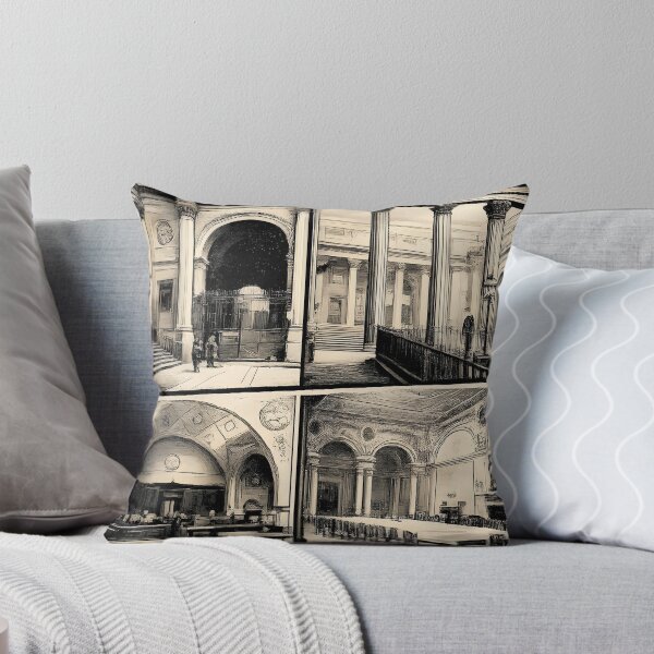 Item preview, Old Soane Bank Of England London - Demolished 1920s | Duotone Risograph Art designed and sold by WAUZ.