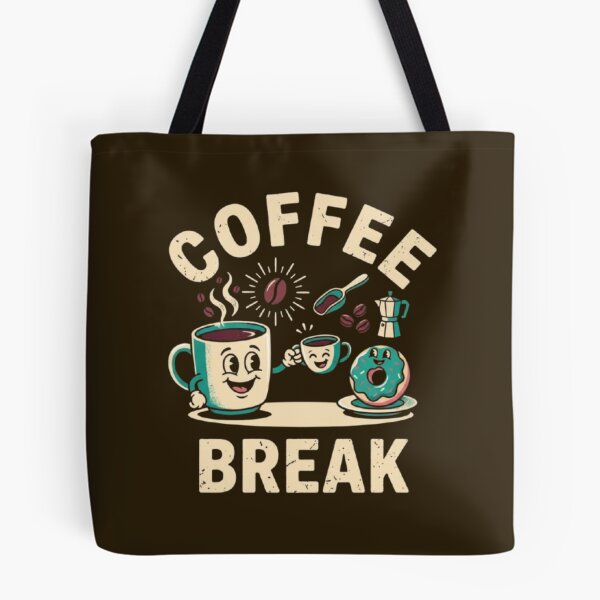 Item preview, Coffee Break – Whimsical Donut & Cup Design designed and sold by Dogandesighn.