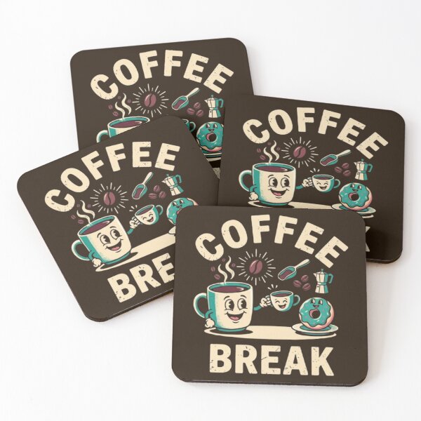 Item preview, Coffee Break – Whimsical Donut & Cup Design designed and sold by Dogandesighn.