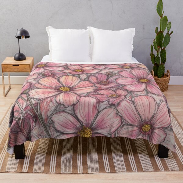 Item preview, Pink Cosmos Flowers - Pattern 6 designed and sold by AlinaSCorner.