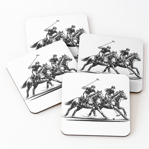 Item preview, Runing Horses and Riders -Elegant Black and White Horse Design. designed and sold by Lylysun.