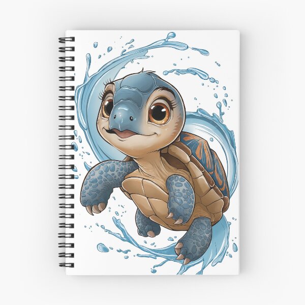 Item preview, Cute Sea Turtle Splash – Kawaii Ocean Baby Turtle designed and sold by Blizoura.