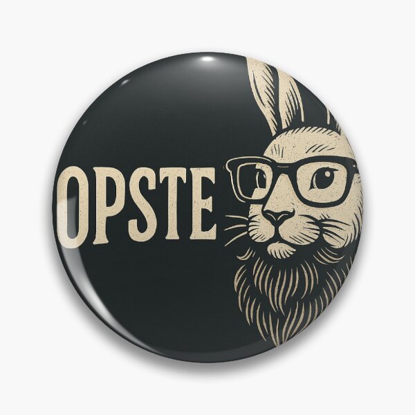 Item preview, Hopster — Hipster typography with a bespectacled rabbit designed and sold by Lyvion design.